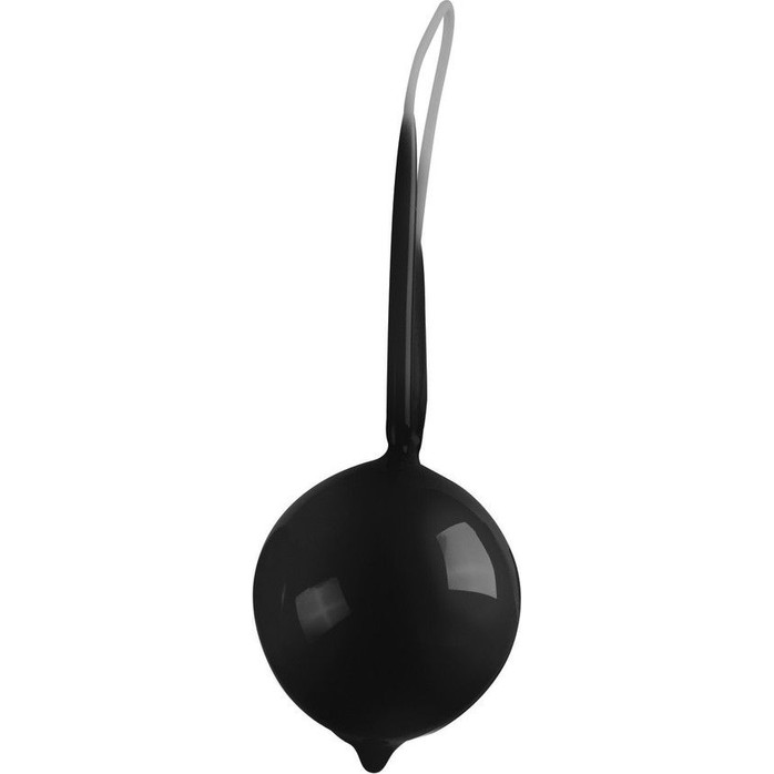 Чёрный вагинальный шарик Geisha Super Ball - Shots Toys
