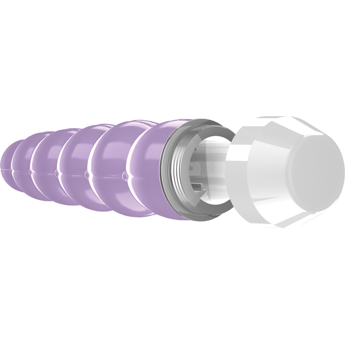Фиолетовый фигурный вибратор Lauryn - 15 см - Loveline. Фотография 2.