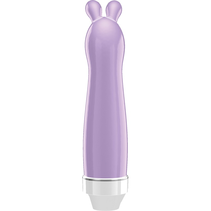 Фиолетовый вибратор с ушками Lena - 17,2 см - Loveline. Фотография 2.