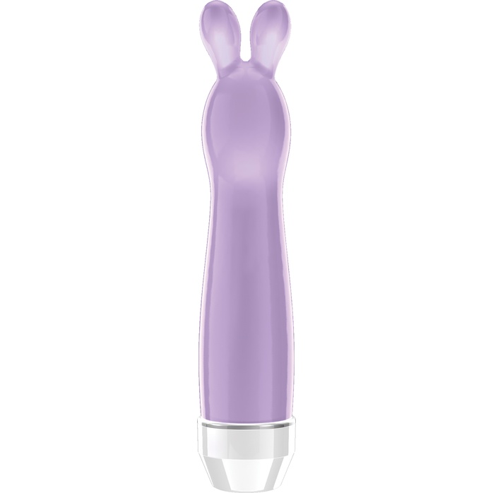 Фиолетовый вибратор с ушками Lena - 17,2 см - Loveline