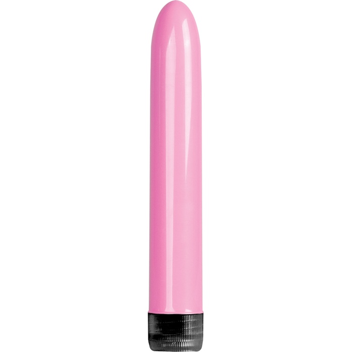 Розовый классический вибратор Super Vibe - 17,2 см - Shots Toys