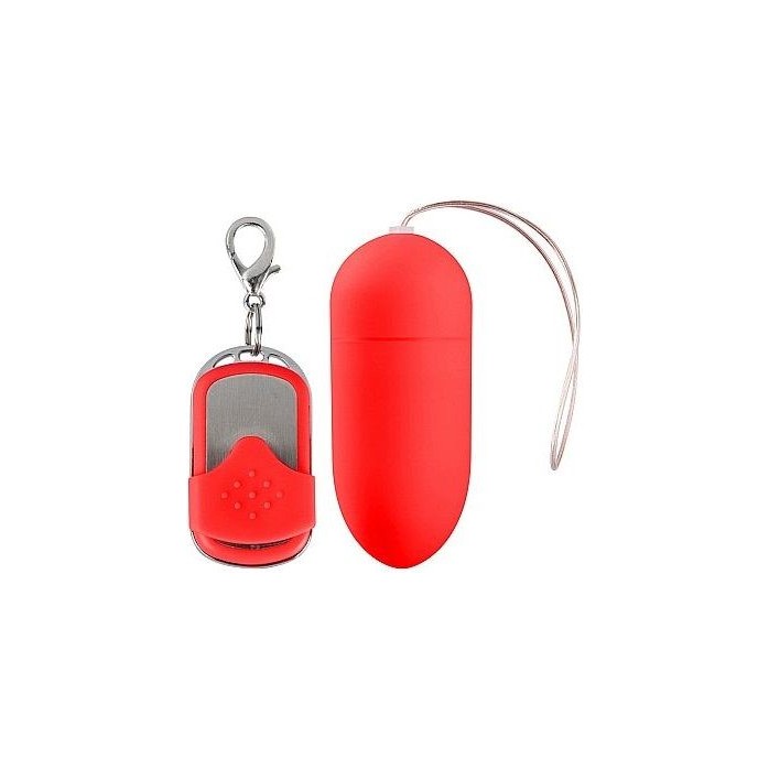 Красное виброяйцо 10 Speed Remote Vibrating Egg Big с пультом ДУ - Shots Toys