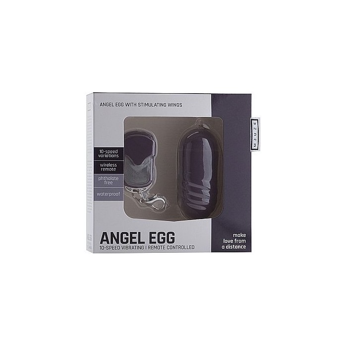 Фиолетовое виброяйцо Angel Egg с пультом ДУ - Mjuze. Фотография 3.