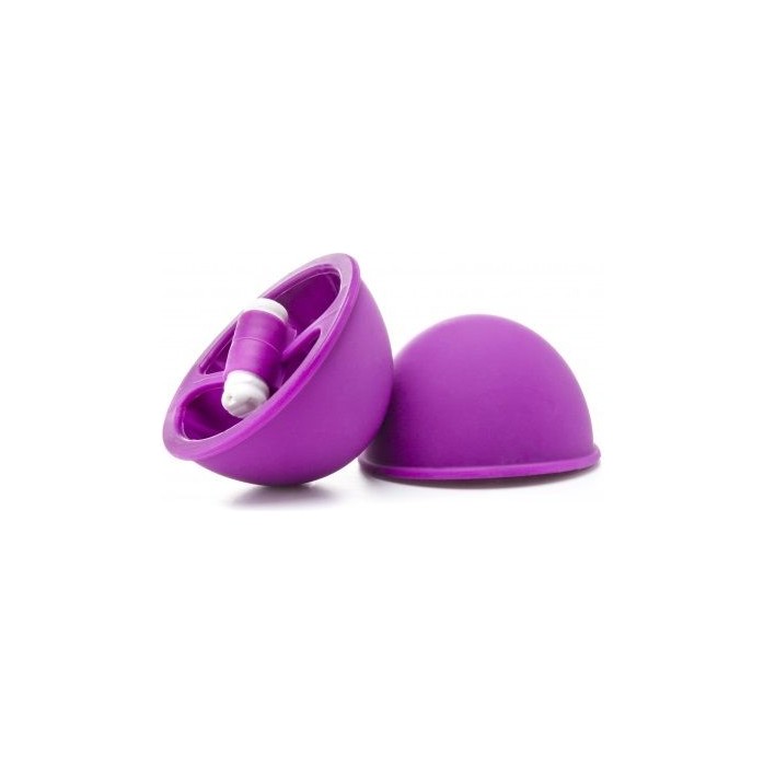 Фиолетовые вакуумные присоски с вибрацией Vibrating Suction Cup - Ouch!