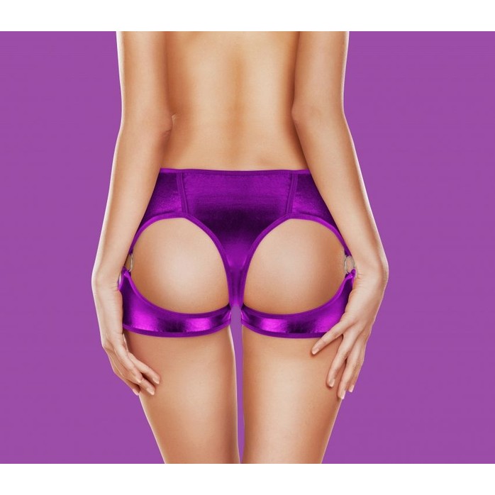 Фиолетовые трусики с вибрацией Exotic Vibrating Panty - Ouch!. Фотография 2.