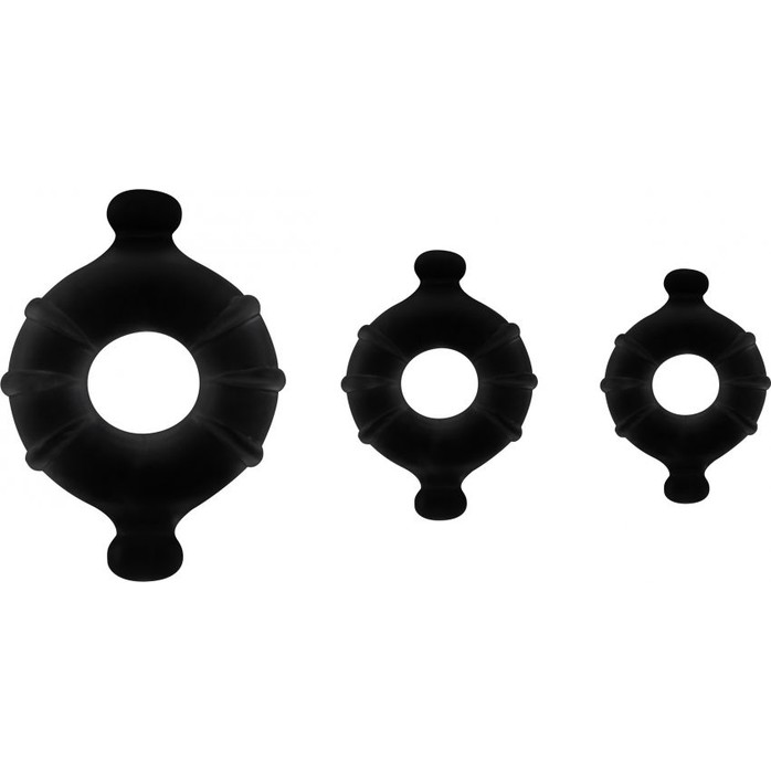 Набор из 3 эрекционных колец Gummy Ring Set - S-line