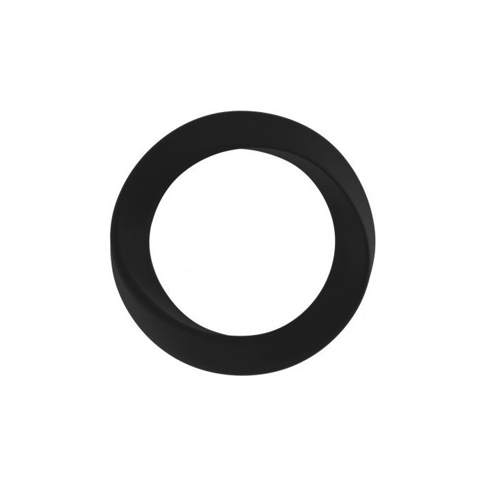 Чёрное эрекционное кольцо Infinity Thin Large - Mjuze