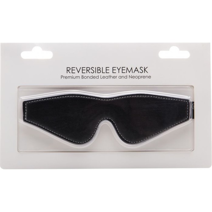 Чёрно-белая двусторонняя маска на глаза Reversible Eyemask - Ouch!. Фотография 4.