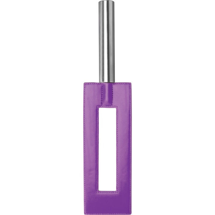 Фиолетовая шлёпалка Leather Gap Paddle - 35 см - Ouch!