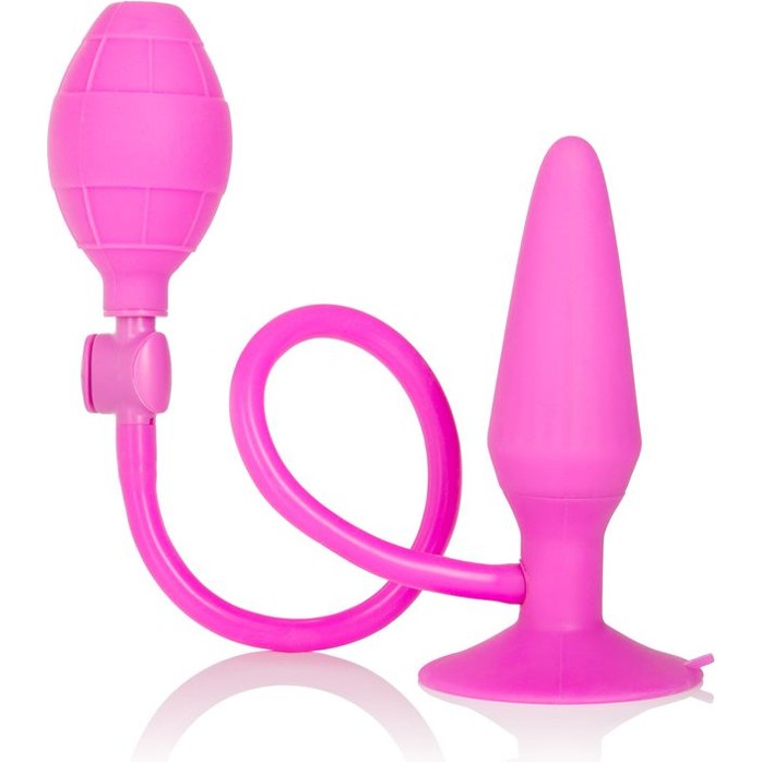 Розовый анальный расширитель на присоске Booty Pumper Medium - 11,5 см - Booty Call