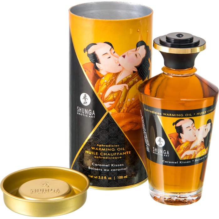 Массажное интимное масло с ароматом карамели - 100 мл. Фотография 2.