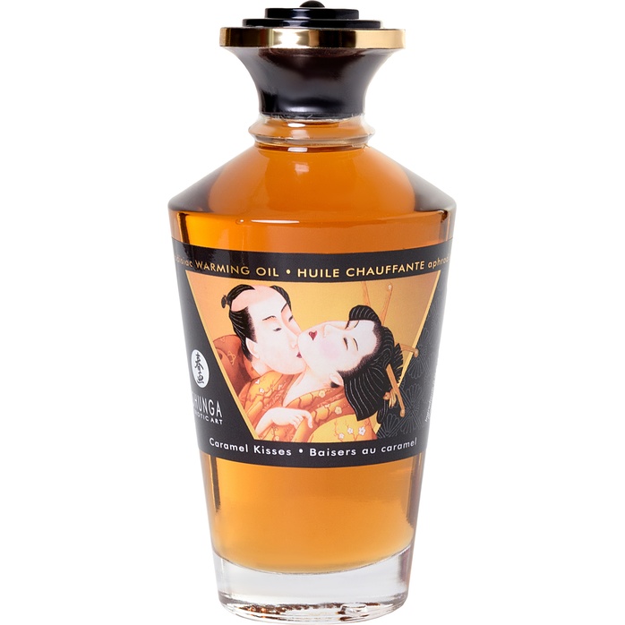 Массажное интимное масло с ароматом карамели - 100 мл. Фотография 3.