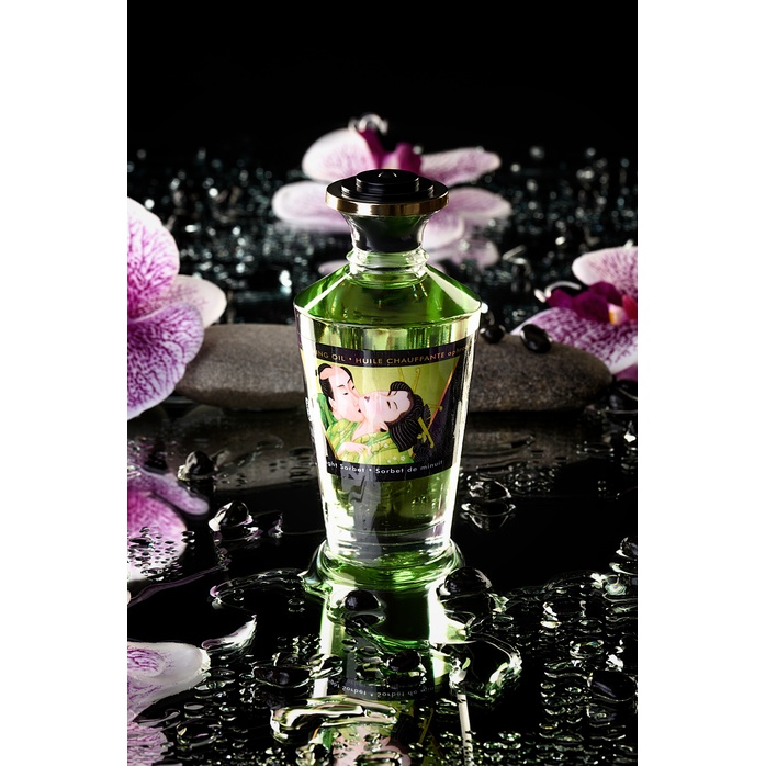 Массажное интимное масло с ароматом зелёного чая - 100 мл. Фотография 9.