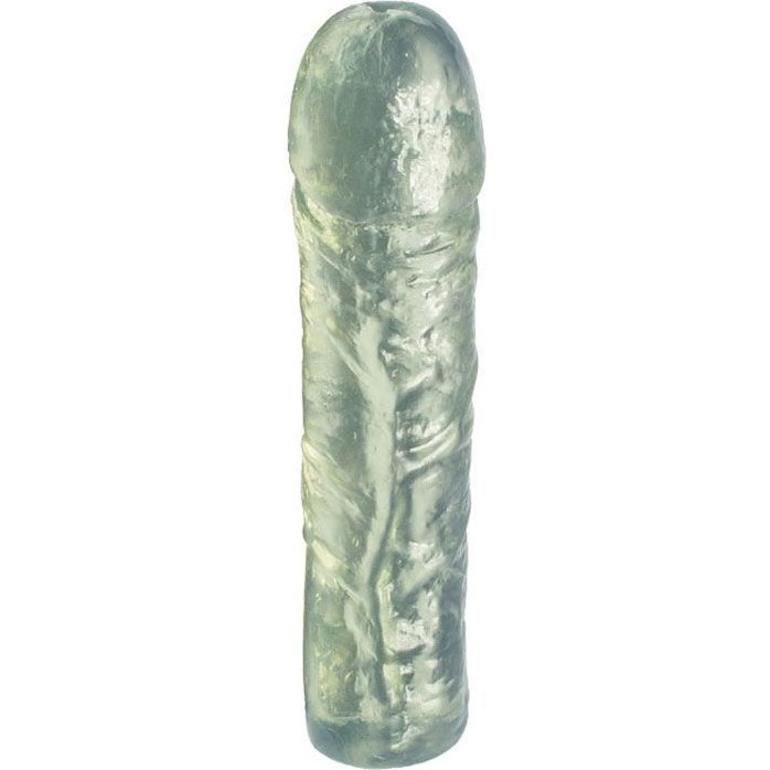 Прозрачный гелевый фаллоимитатор - 16,5 см