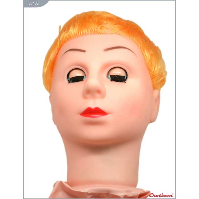 Надувная секс-кукла «Блондинка» с реалистичной вставкой и вибрацией. Фотография 2.