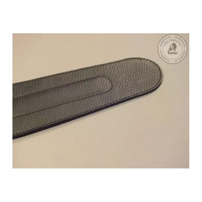 Чёрный кожаный спанкер Лопатка малая. Фотография 2.