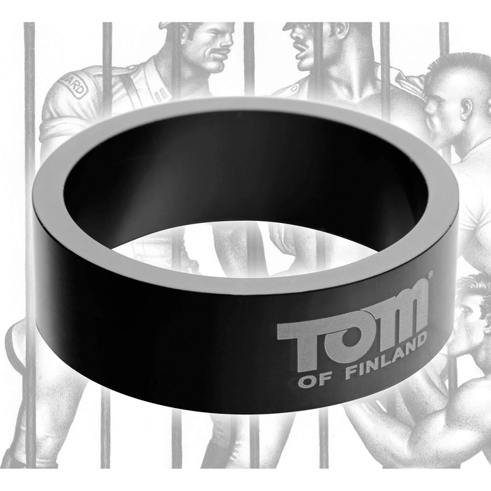 Лёгкое алюминиевое эрекционное кольцо - Tom of Finland. Фотография 2.