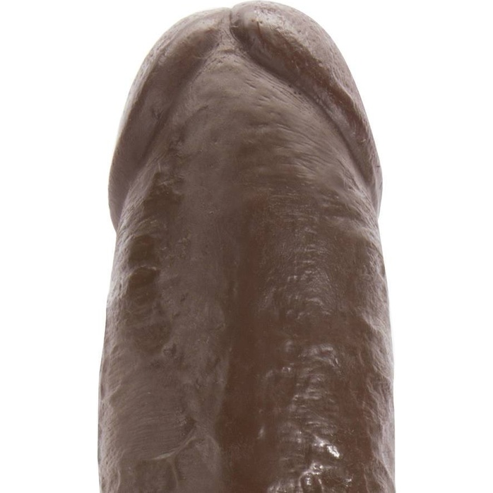 Коричневый фаллос-гигант 10 Cock - 25,4 см - King Cock. Фотография 6.
