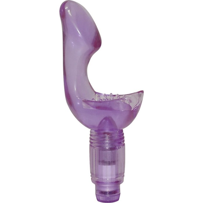 Фиолетовый вибромассажёр для клитора и половых губ - You2Toys. Фотография 2.