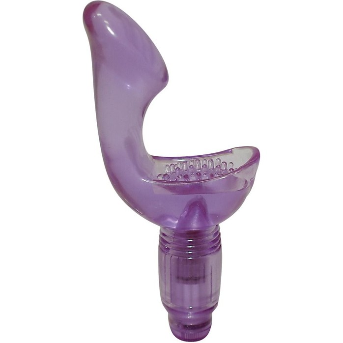 Фиолетовый вибромассажёр для клитора и половых губ - You2Toys