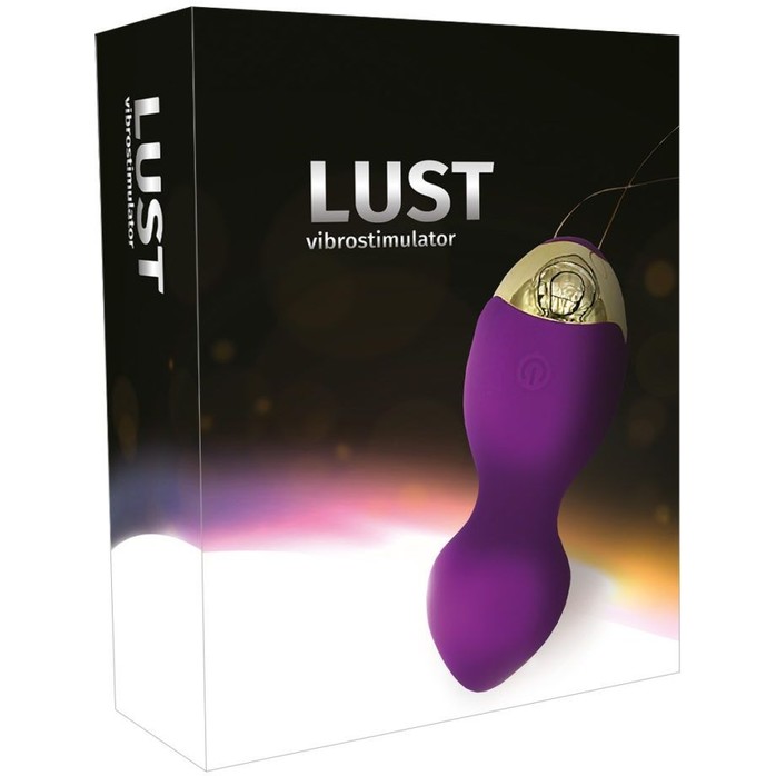Фиолетовые вагинальные шарики Lust с вибрацией. Фотография 3.