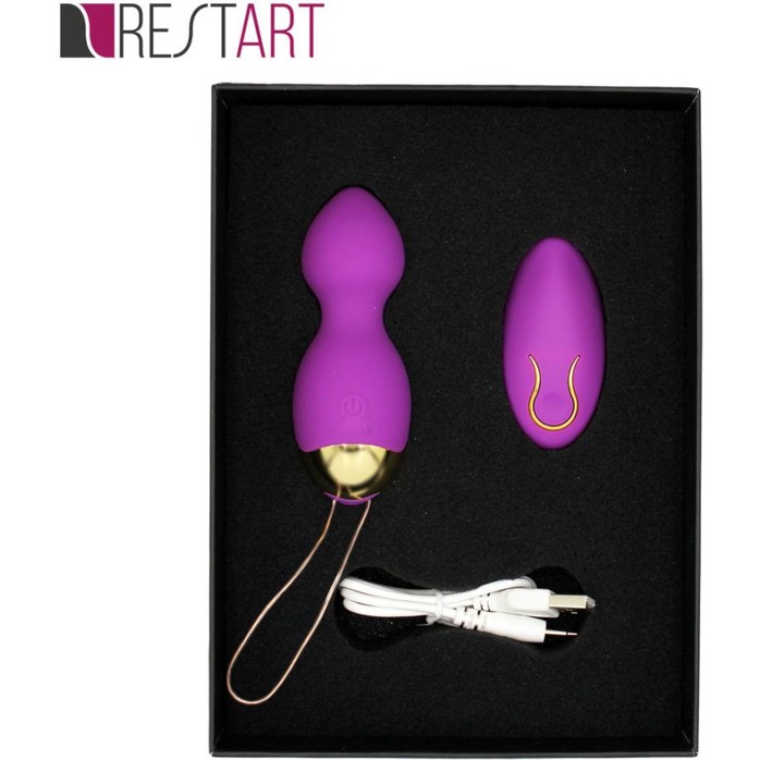 Фиолетовые вагинальные шарики Lust с вибрацией. Фотография 5.