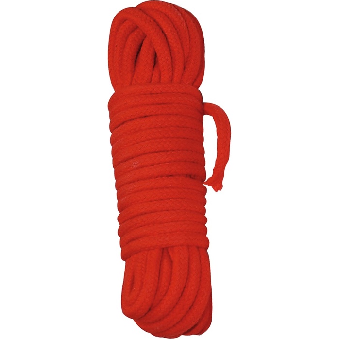 Красная верёвка для бондажа - 10 м