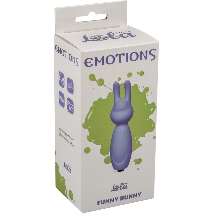 Фиолетовый мини-вибратор с ушками Emotions Funny Bunny Lavender - Emotions. Фотография 3.