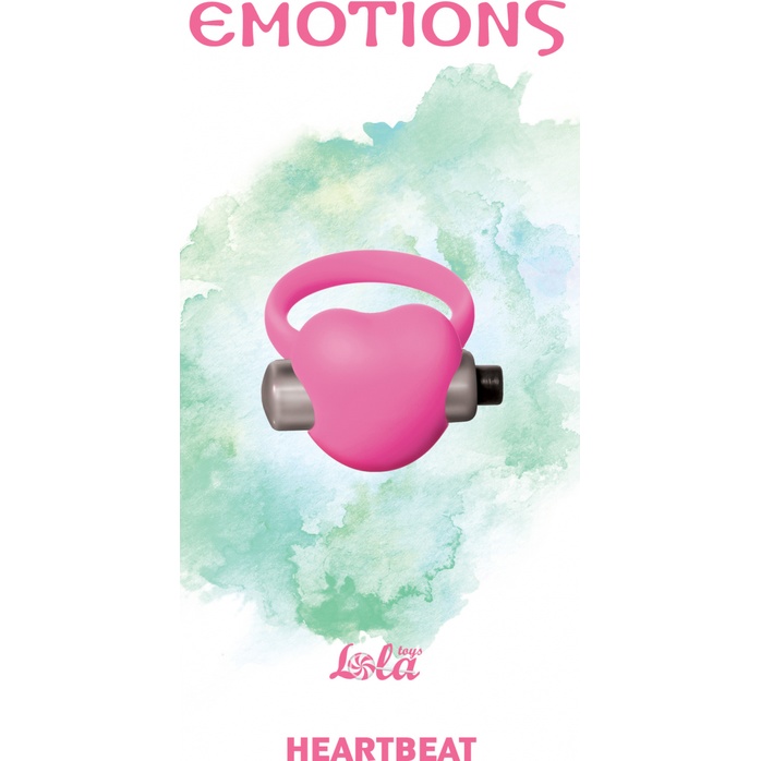Розовое эрекционное виброкольцо Emotions Heartbeat Light pink - Emotions. Фотография 3.