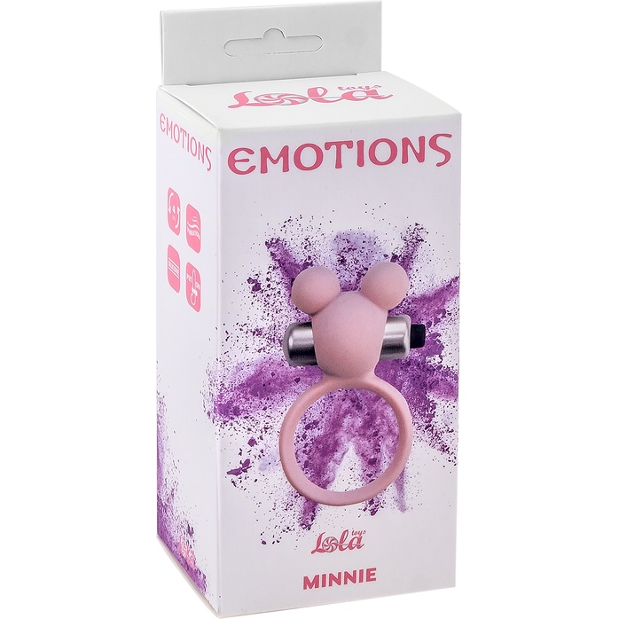 Розовое эрекционное виброколечко Emotions Minnie Light pink - Emotions. Фотография 2.