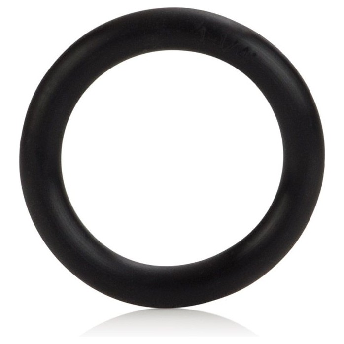 Чёрное эрекционное кольцо Black Rubber Ring - Rings!