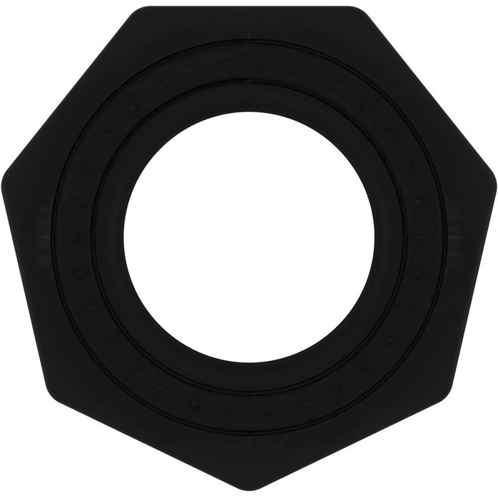 Чёрное эрекционное кольцо No.43 Cockring - Sono. Фотография 2.