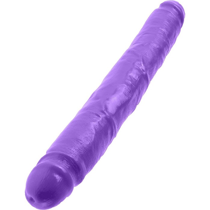 Двухголовый фиолетовый фаллоимитатор Double Dillio - 30,5 см - Dillio. Фотография 2.