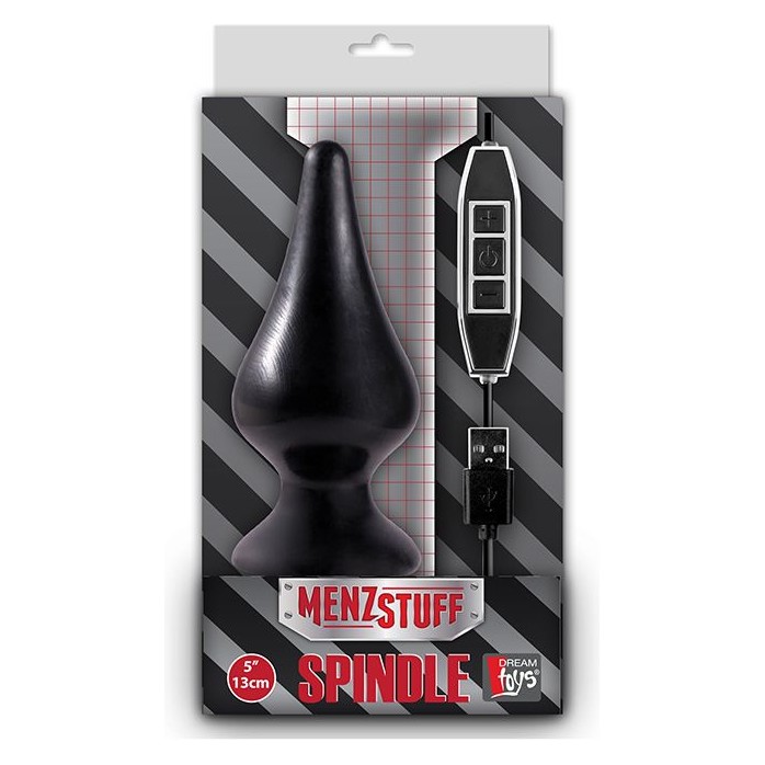 Анальный конус, работающий от USB, MENZSTUFF SPINDLE 10FUNCTION BUTT PLUG - MenzStuff. Фотография 2.