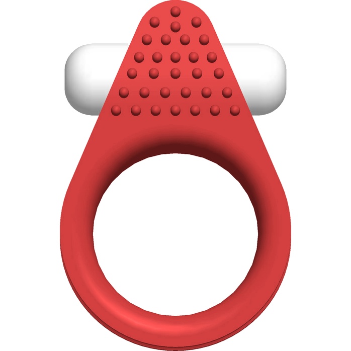 Красное эрекционное кольцо LIT-UP SILICONE STIMU RING 1 RED - Lit-Up