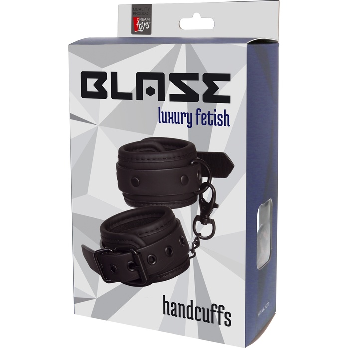 Чёрные наручники BLAZE HANDCUFF BLACK - Blaze. Фотография 2.