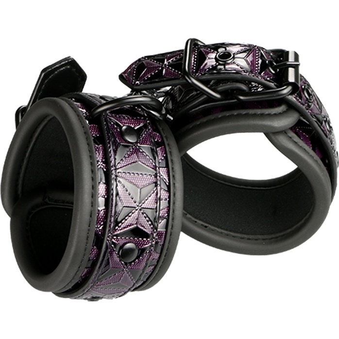 Фиолетово-чёрные наручники BLAZE HANDCUFF PURPLE - Blaze