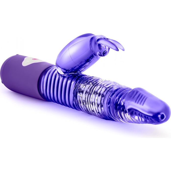 Фиолетовый вибратор с клиторальной стимуляцией Luxe Rabbit 2 - 26 см - Luxe. Фотография 2.