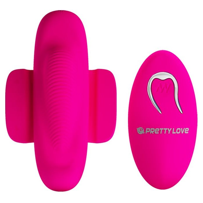 Розовый клиторальный вибратор для ношения в трусиках Fairy Boat II с пультом ДУ - Pretty Love. Фотография 4.