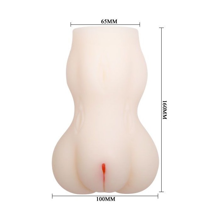 Мастурбатор-вагина с вибрацией и фактурным рисунком. Фотография 4.