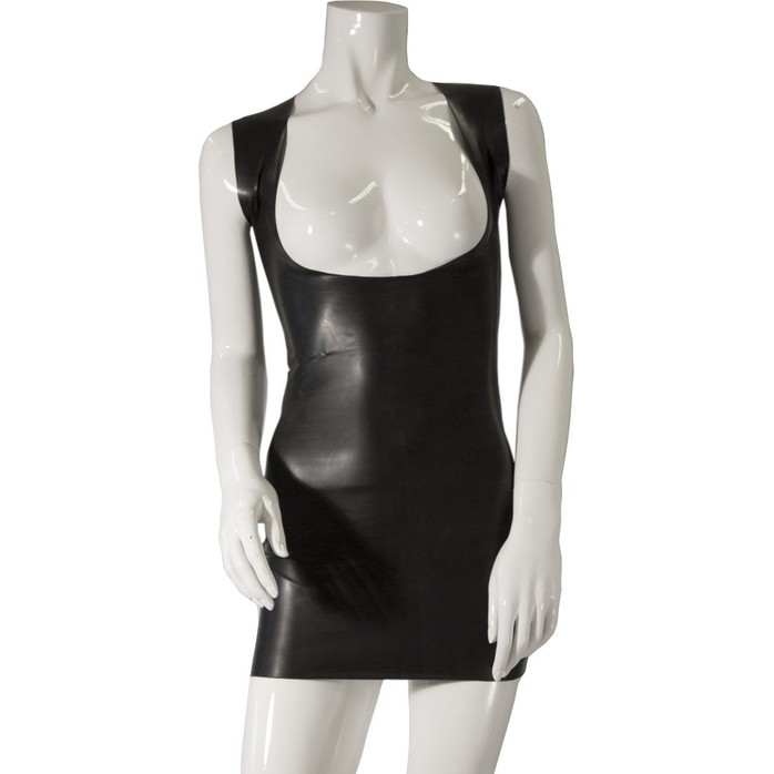 Провокационное платье из датекса с открытой грудью и вырезом на попке Datex Total Exposure Dress - Guilty Pleasure. Фотография 3.