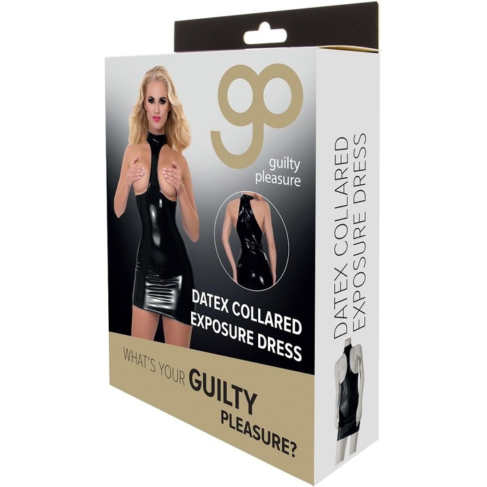 Платье из датекса с открытой грудью Datex Collared Exposure Dress - Guilty Pleasure. Фотография 7.