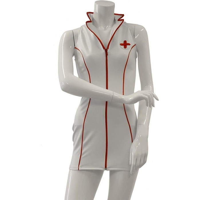 Платье медсестры с воротником-стойкой Datex Nurse Dress - Guilty Pleasure. Фотография 3.