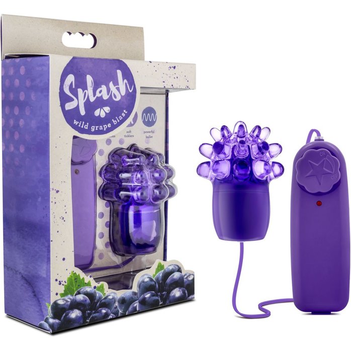 Фиолетовое виброяйцо с шишечками Splash Wild Grape Blast - Splash. Фотография 2.