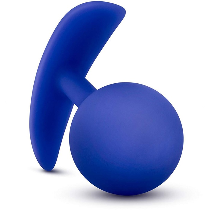 Синяя анальная пробка для ношения Performance Wearable Vibro Plug - 8,4 см - Performance. Фотография 5.