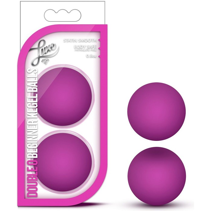 Розовые вагинальные шарики Double O Beginner Kegel Balls - Luxe. Фотография 2.