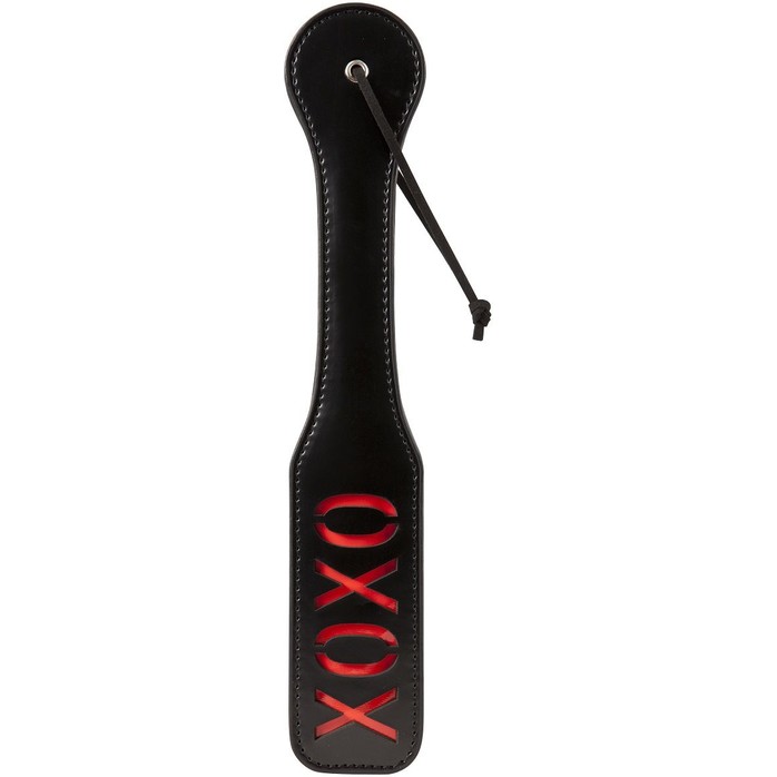 Чёрный пэддл с красной надписью XOXO Paddle - 32 см - Guilty Pleasure