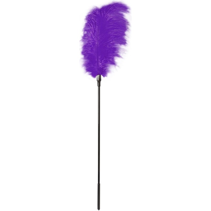 Стек с большим фиолетовым пером Large Feather Tickler - 65 см - Guilty Pleasure