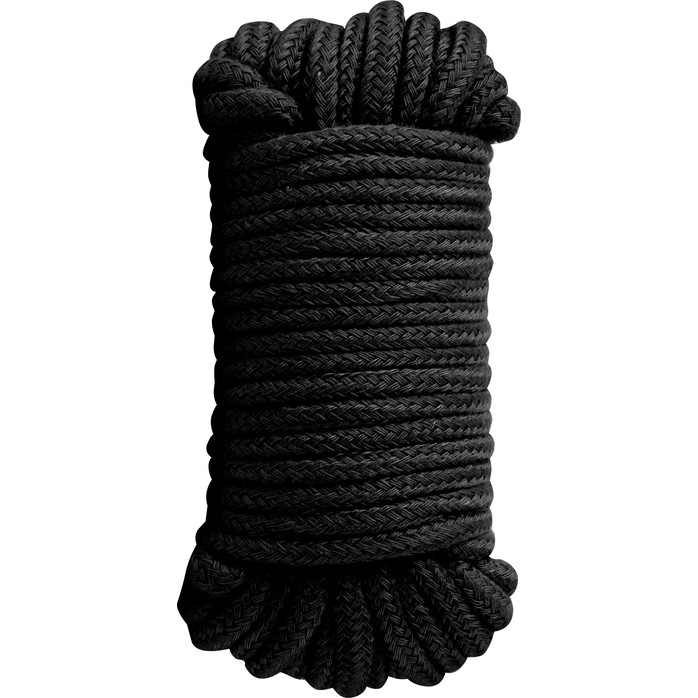 Чёрная хлопковая верёвка Bondage Rope 33 Feet - 10 м - Guilty Pleasure