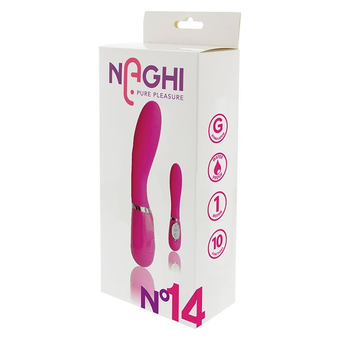 Розовый вибратор для G-стимуляции NAGHI NO.14 - 20 см - Naghi by Tonga. Фотография 2.